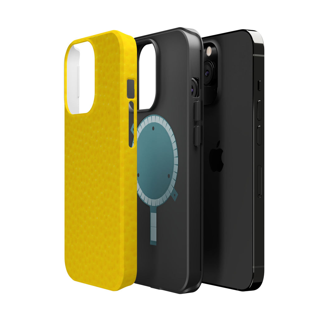Yellow Magnetic Impact-Resistant Phone Case — Slim Protective iPhone Cover
