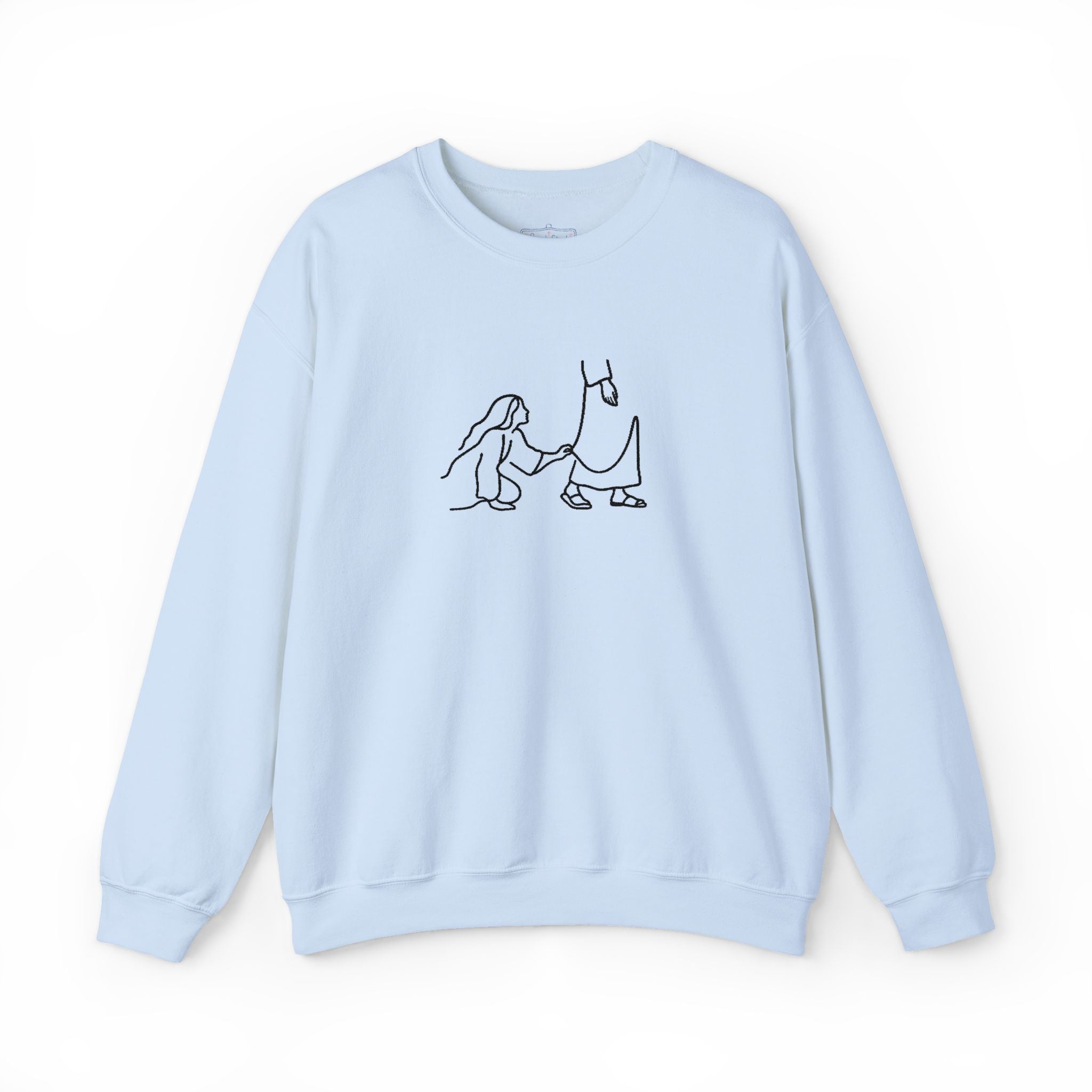 He is Hem- Embroidered