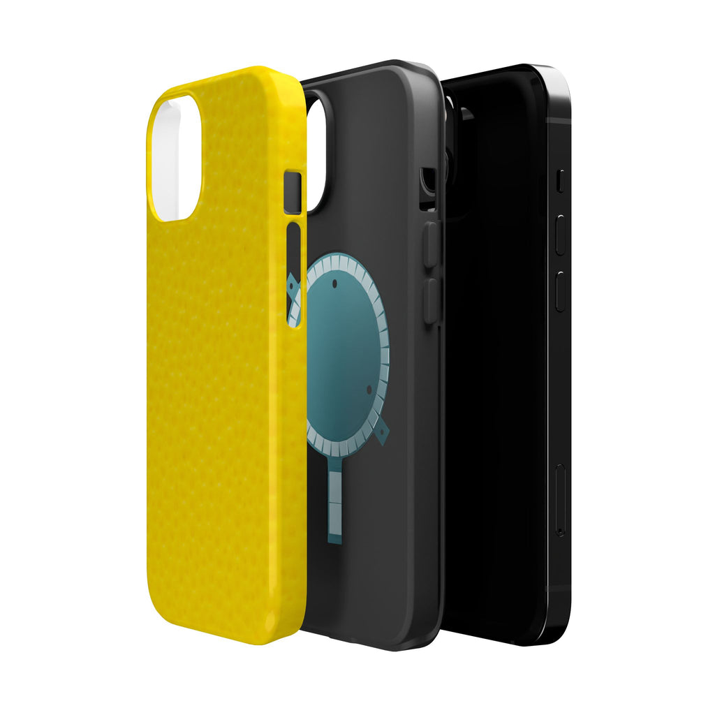 Yellow Magnetic Impact-Resistant Phone Case — Slim Protective iPhone Cover