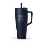 BrüMate Engraved 40oz Insulated Tumbler with Handle — Sacred Heart Jesus Design