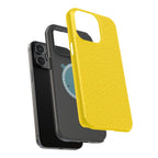 Yellow Magnetic Impact-Resistant Phone Case — Slim Protective iPhone Cover