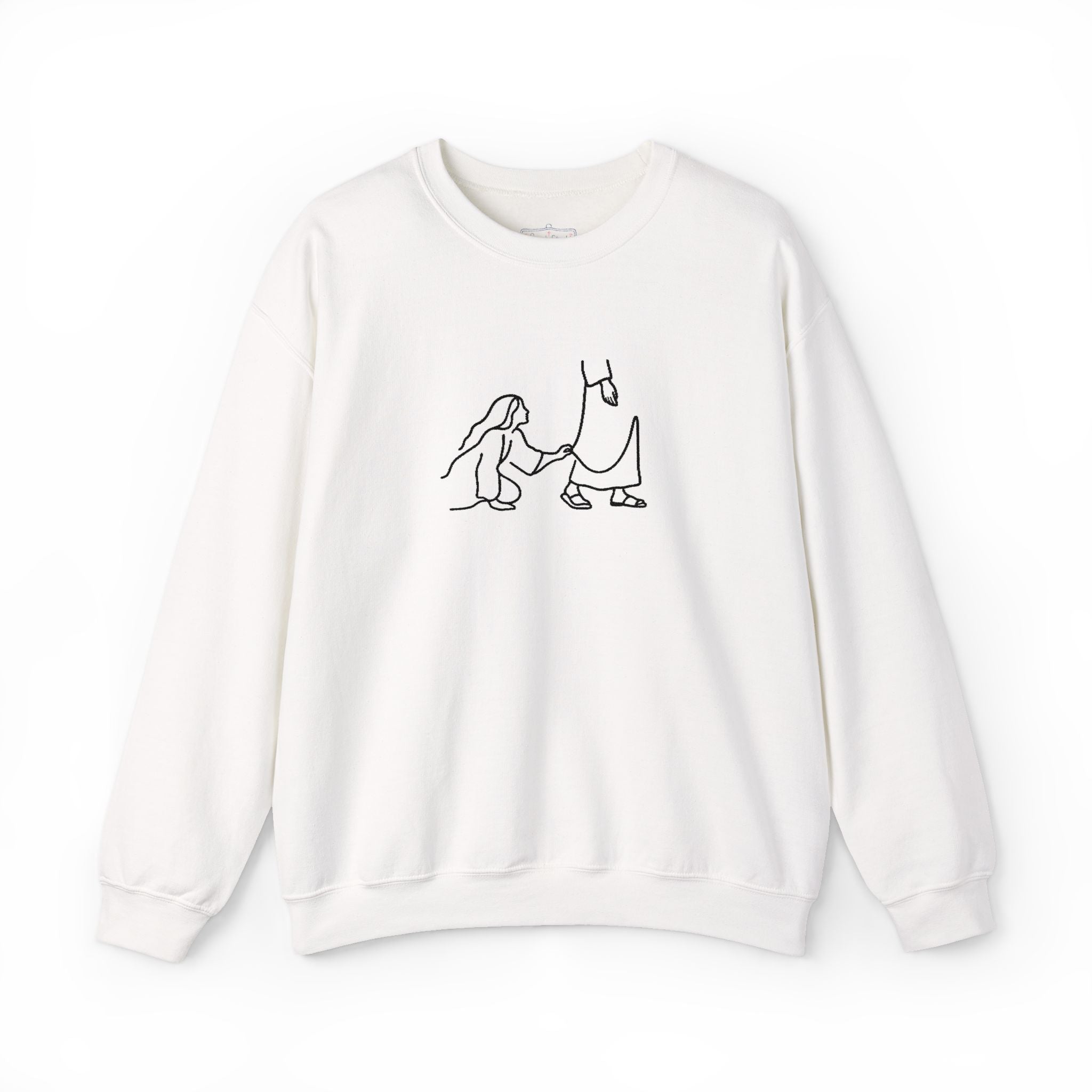 He is Hem- Embroidered
