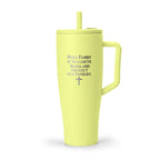 BrüMate Engraved 40oz Insulated Tumbler with Handle — Sacred Heart Jesus Design