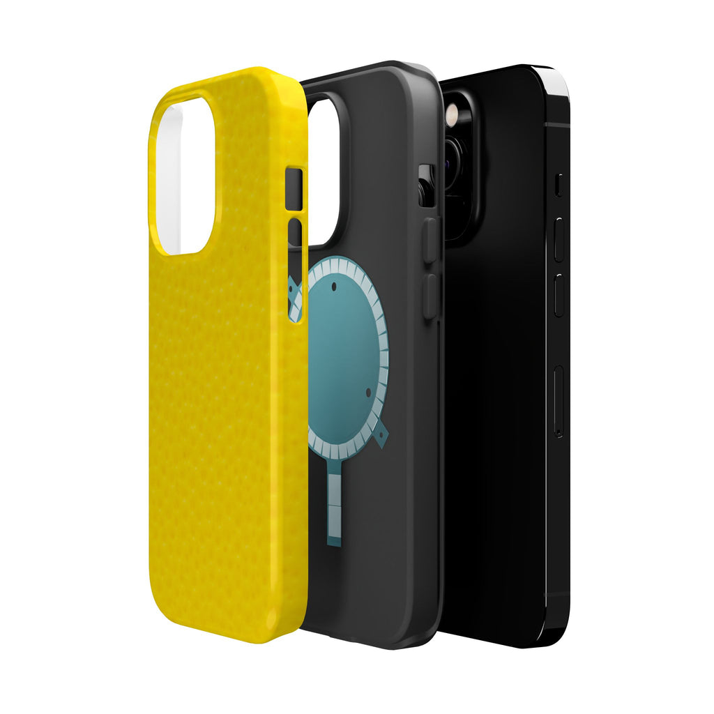 Yellow Magnetic Impact-Resistant Phone Case — Slim Protective iPhone Cover