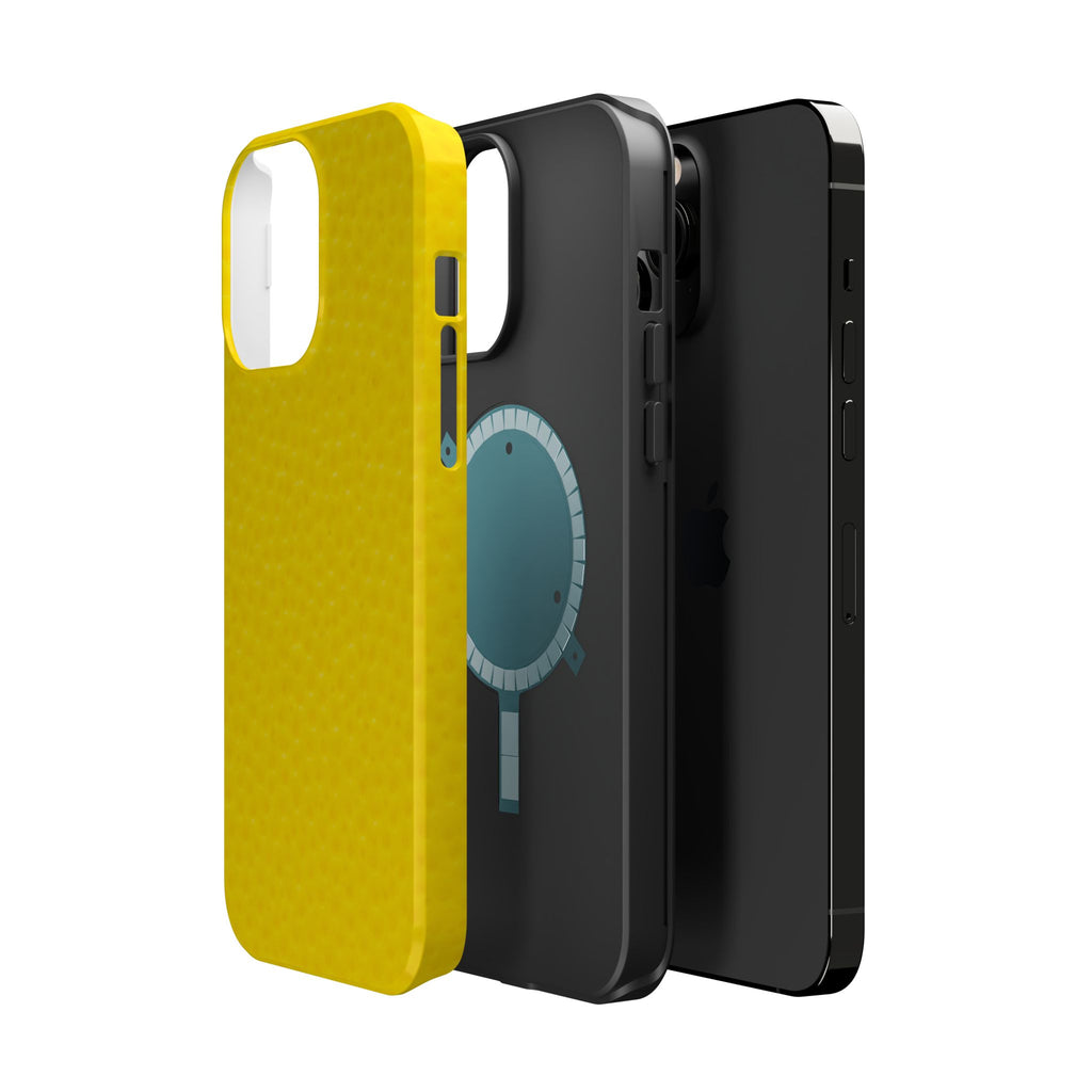 Yellow Magnetic Impact-Resistant Phone Case — Slim Protective iPhone Cover