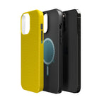 Yellow Magnetic Impact-Resistant Phone Case — Slim Protective iPhone Cover