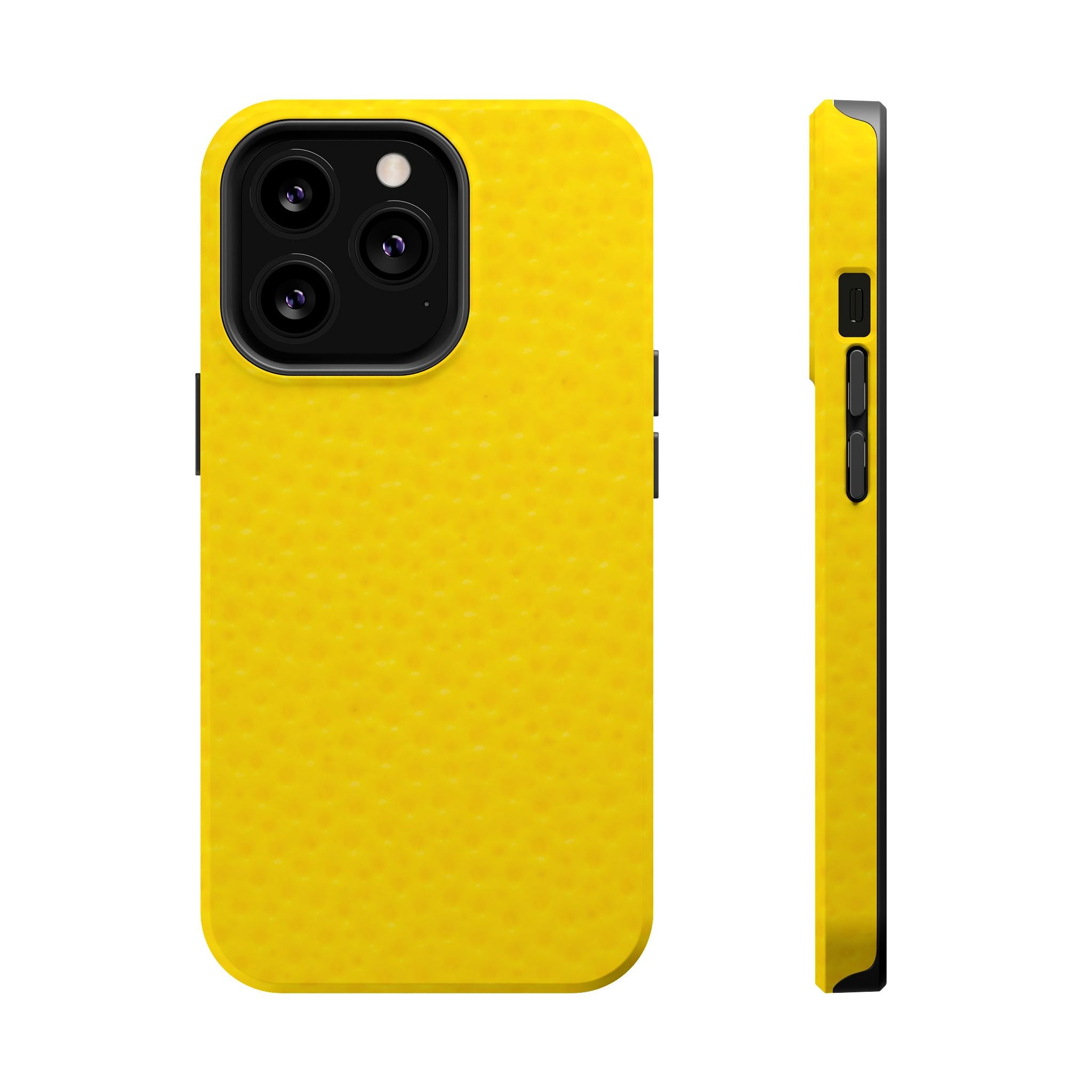 Yellow Magnetic Impact-Resistant Phone Case — Slim Protective iPhone Cover