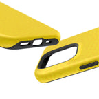 Yellow Magnetic Impact-Resistant Phone Case — Slim Protective iPhone Cover