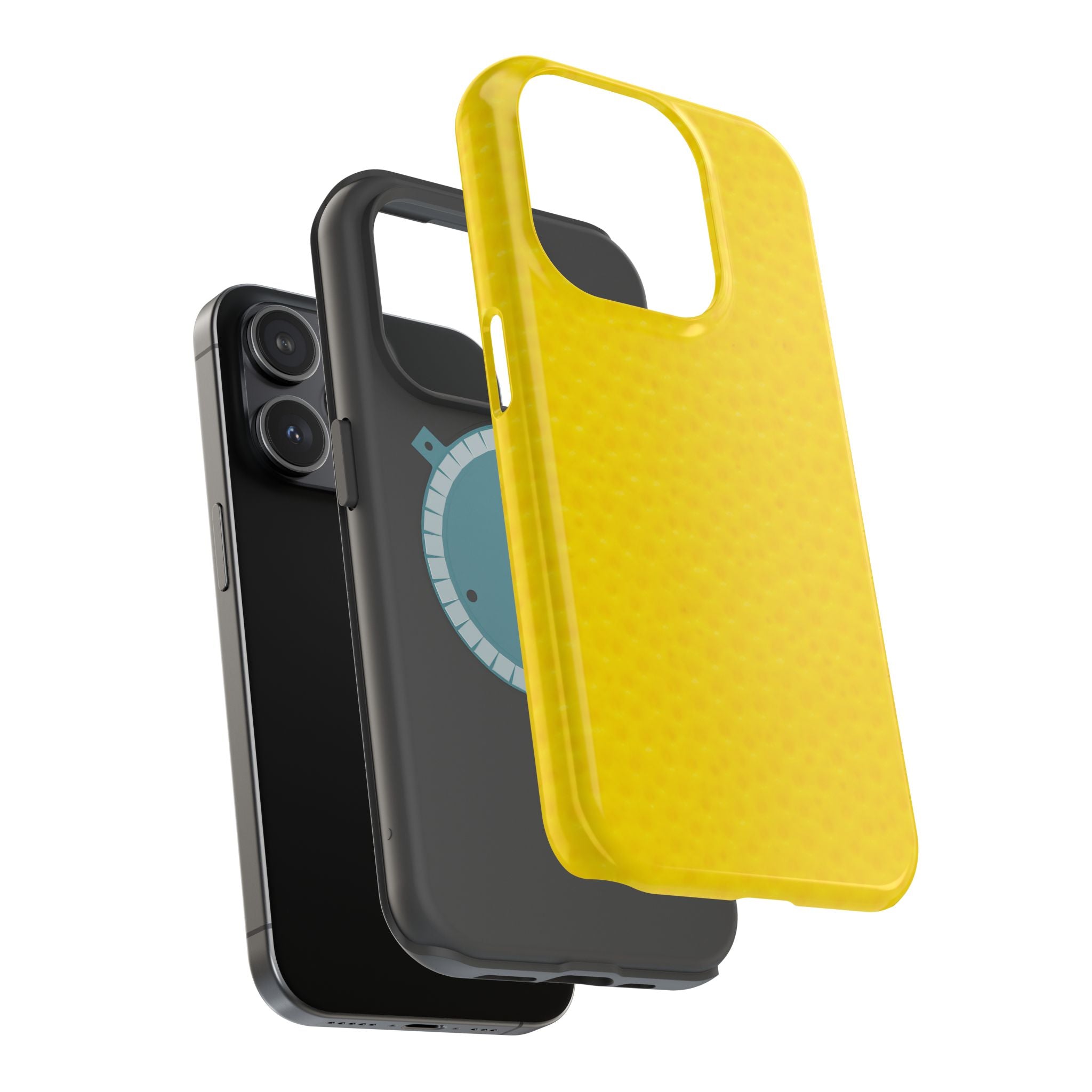 Yellow Magnetic Impact-Resistant Phone Case — Slim Protective iPhone Cover