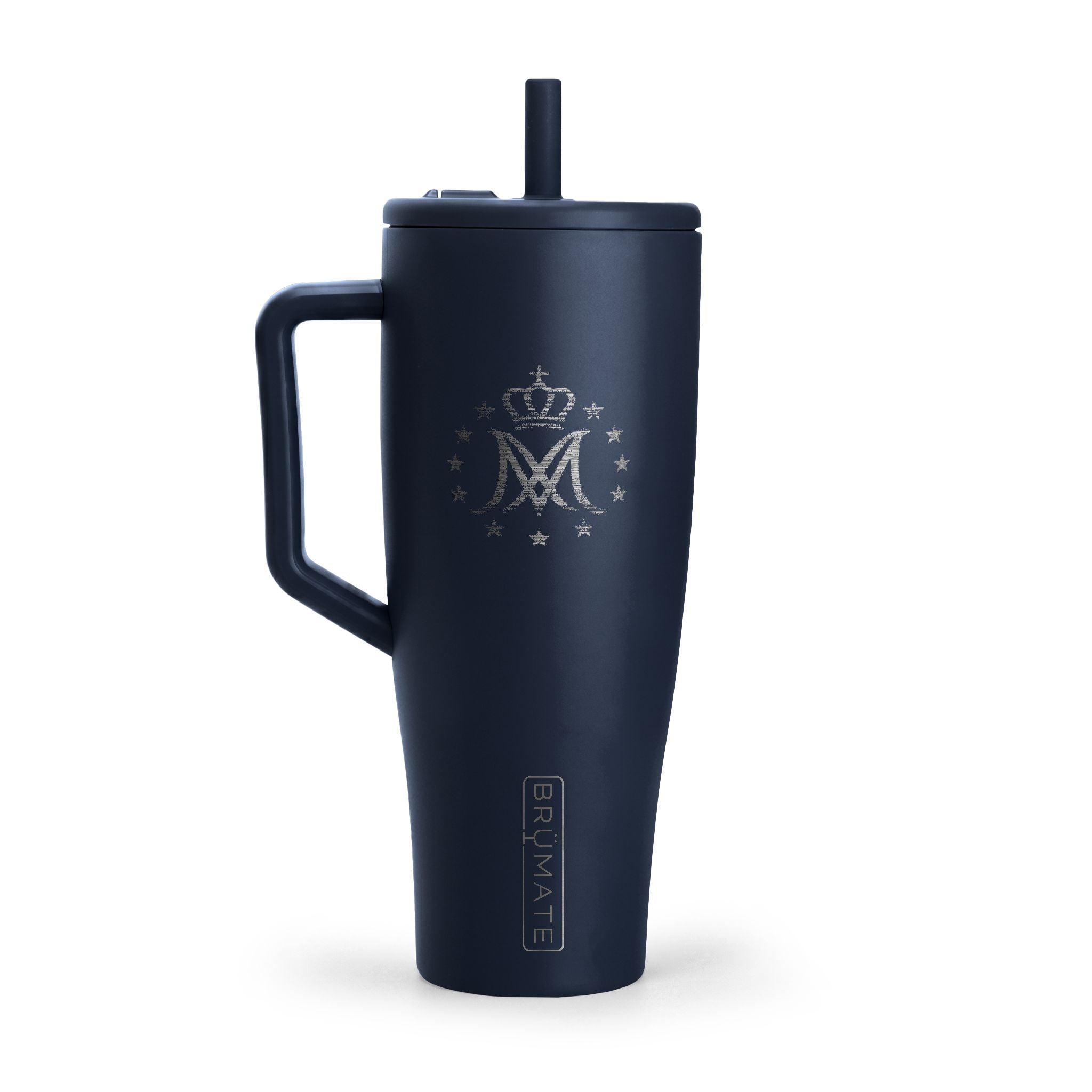 BrüMate Engraved 40oz Insulated Tumbler with Handle — Sacred Heart Jesus Design