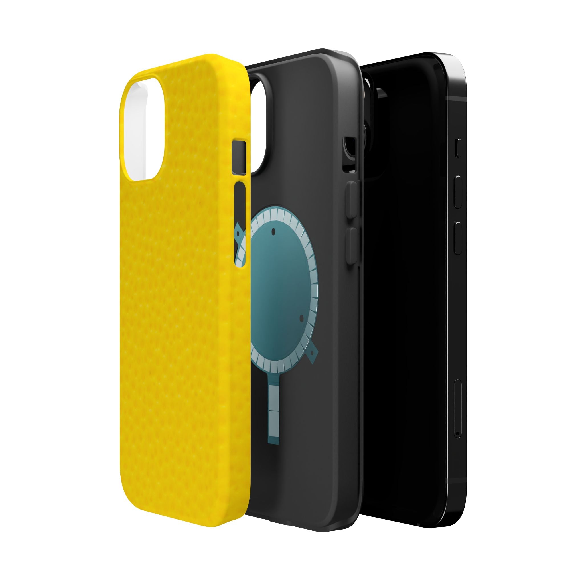 Yellow Magnetic Impact-Resistant Phone Case — Slim Protective iPhone Cover