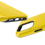 Yellow Magnetic Impact-Resistant Phone Case — Slim Protective iPhone Cover