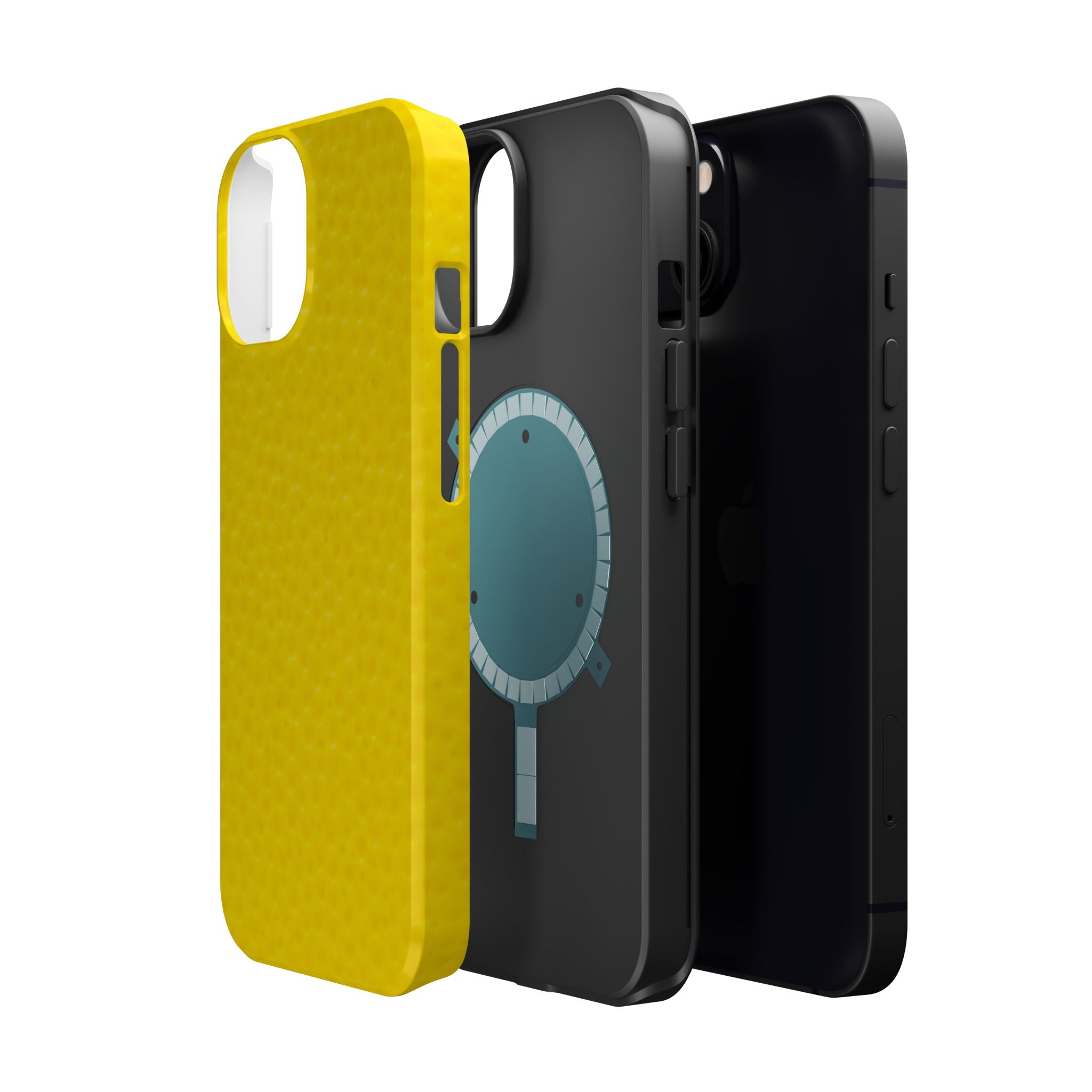 Yellow Magnetic Impact-Resistant Phone Case — Slim Protective iPhone Cover