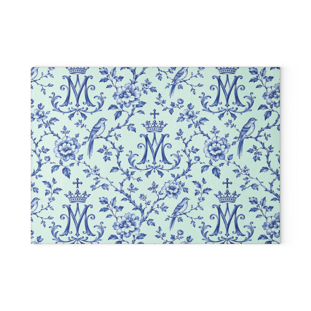Marian Chinoiserie Glass Cutting Board