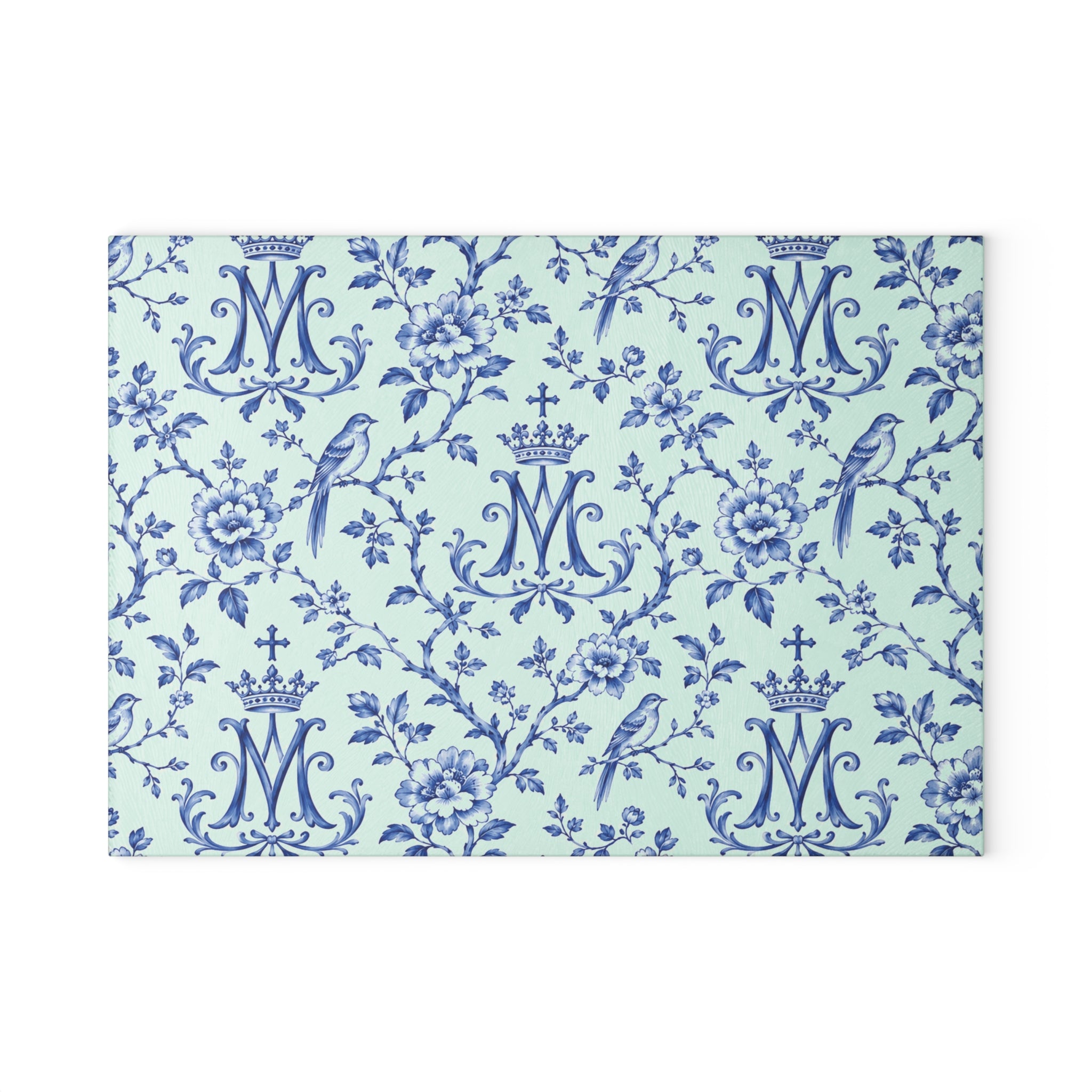 Marian Chinoiserie Glass Cutting Board