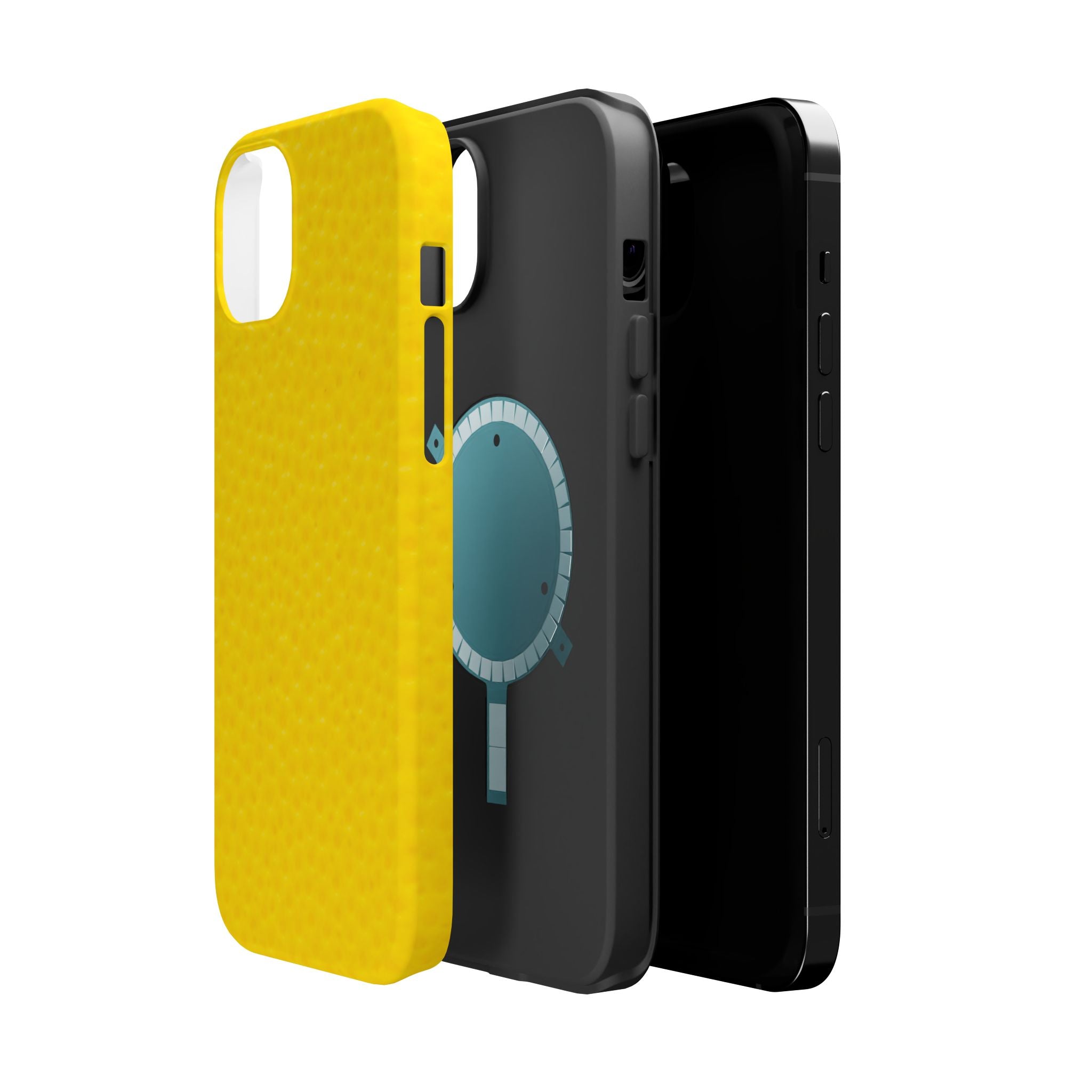 Yellow Magnetic Impact-Resistant Phone Case — Slim Protective iPhone Cover