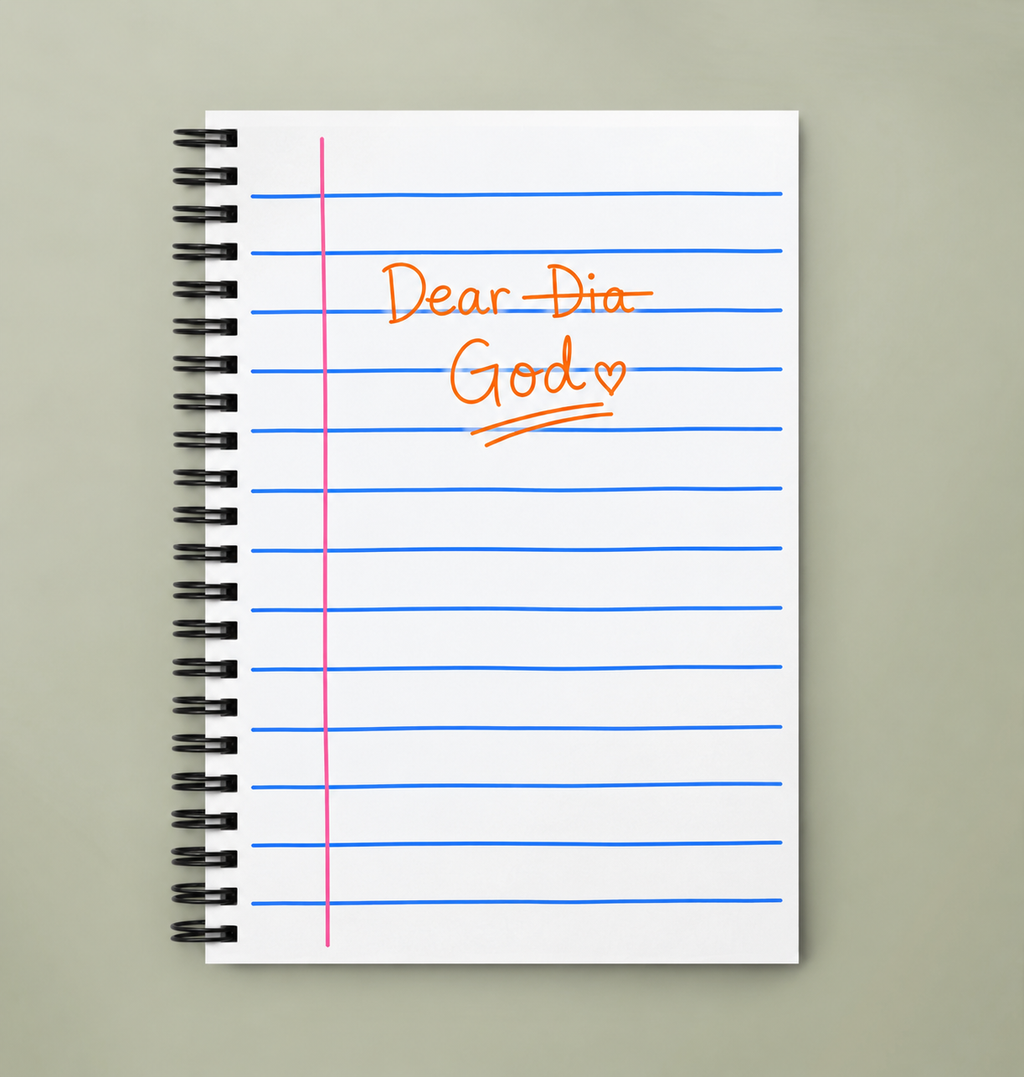 Dear God Journal — Spiral Dotted Notebook
