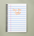 Dear God Journal — Spiral Dotted Notebook