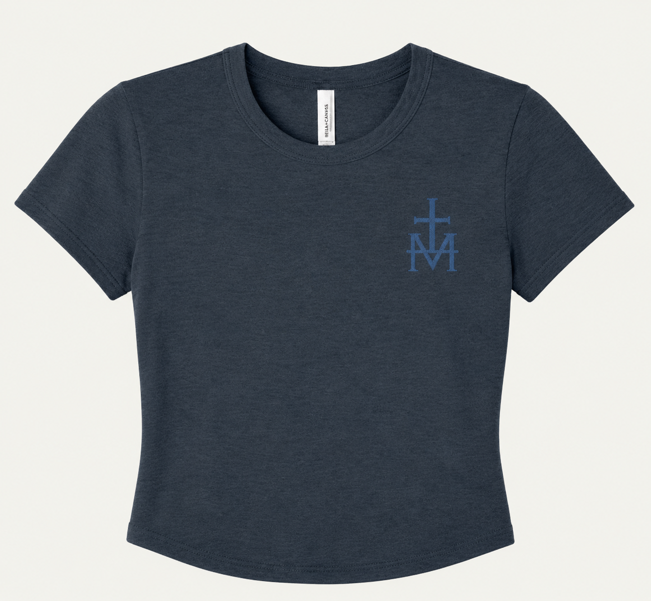 Mary Micro Ribbed Tee (Monogrammed)