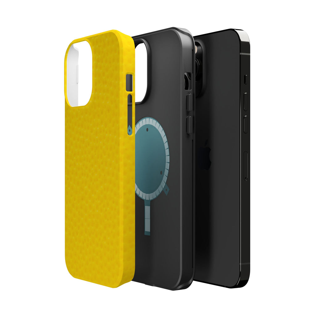 Yellow Magnetic Impact-Resistant Phone Case — Slim Protective iPhone Cover