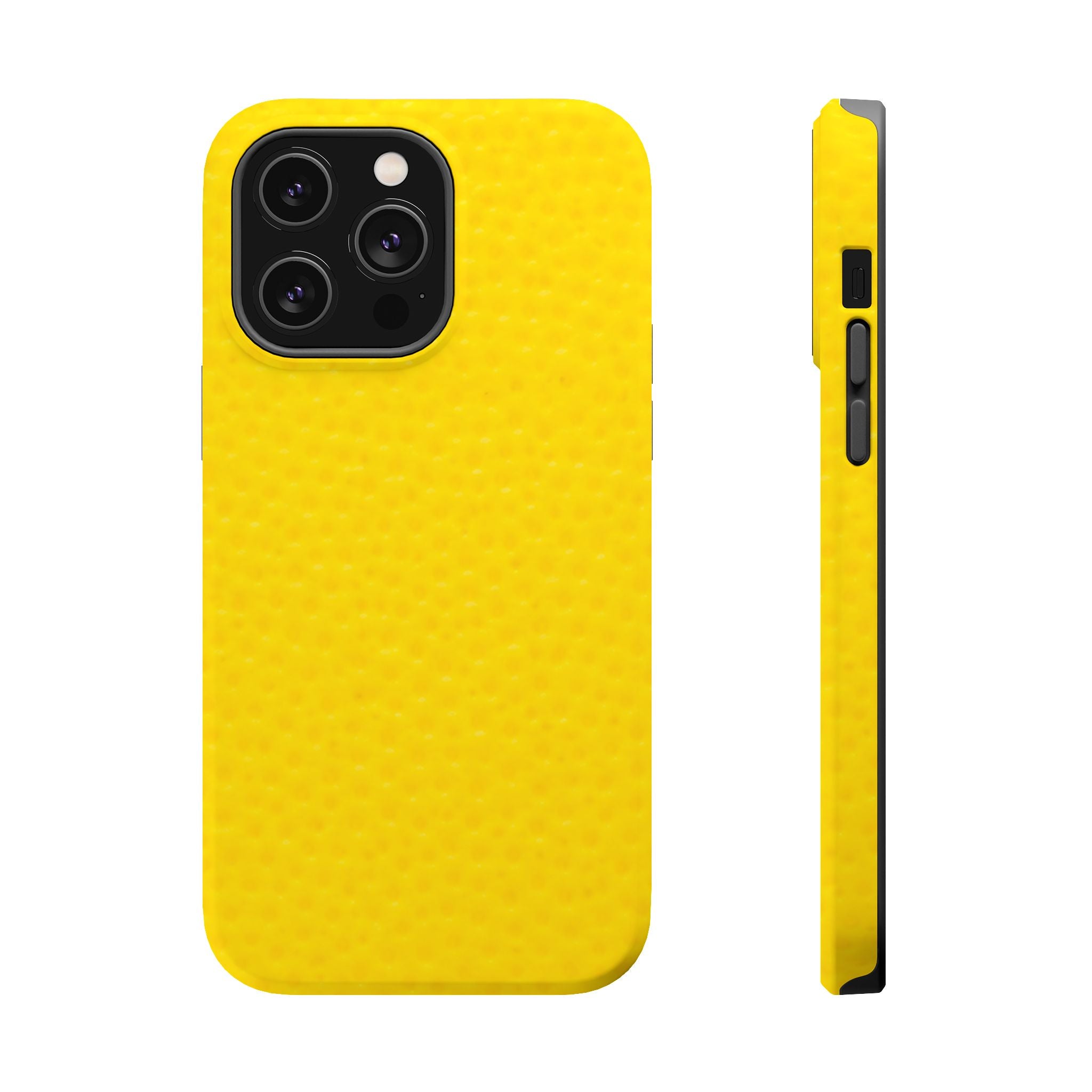 Yellow Magnetic Impact-Resistant Phone Case — Slim Protective iPhone Cover