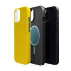 Yellow Magnetic Impact-Resistant Phone Case — Slim Protective iPhone Cover