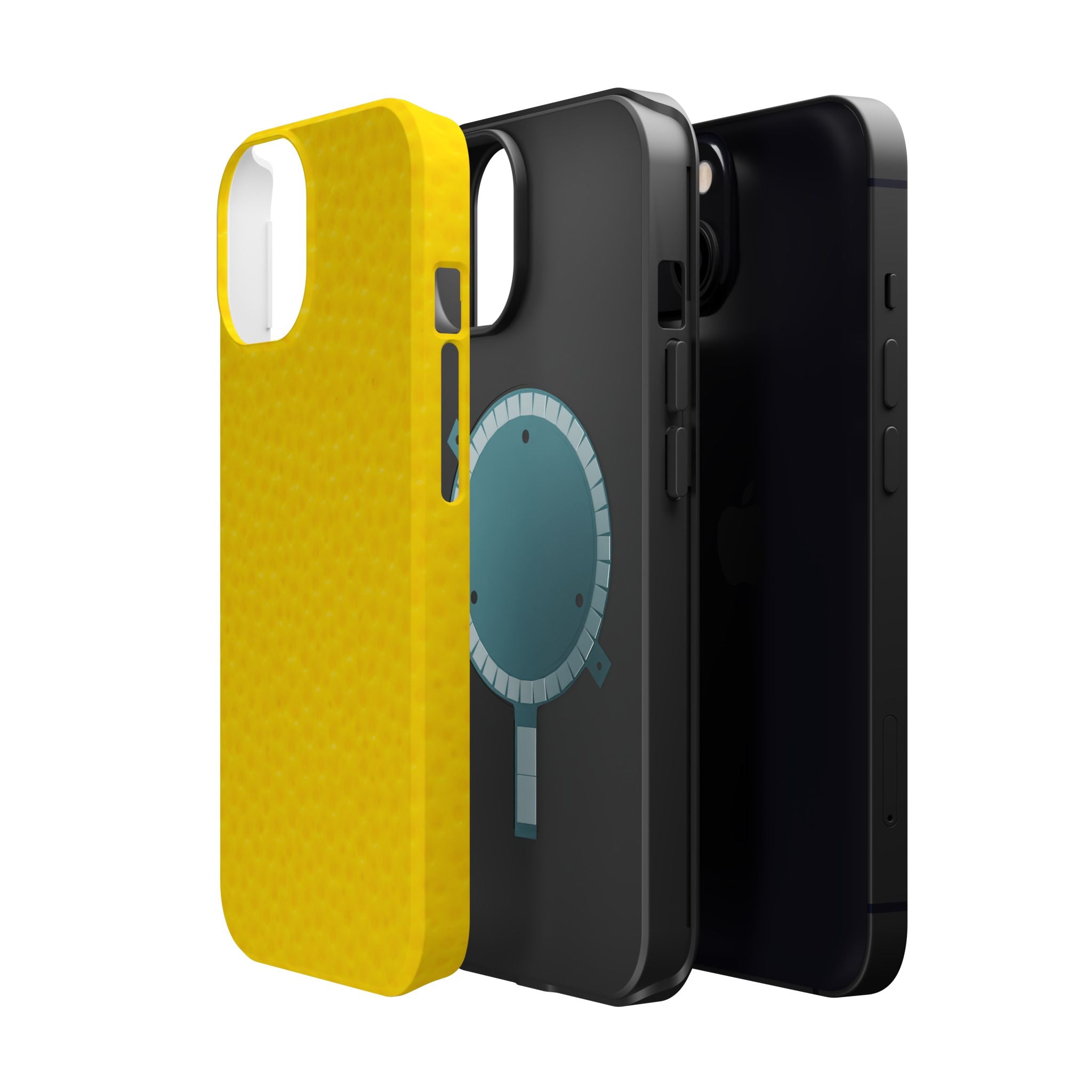 Yellow Magnetic Impact-Resistant Phone Case — Slim Protective iPhone Cover