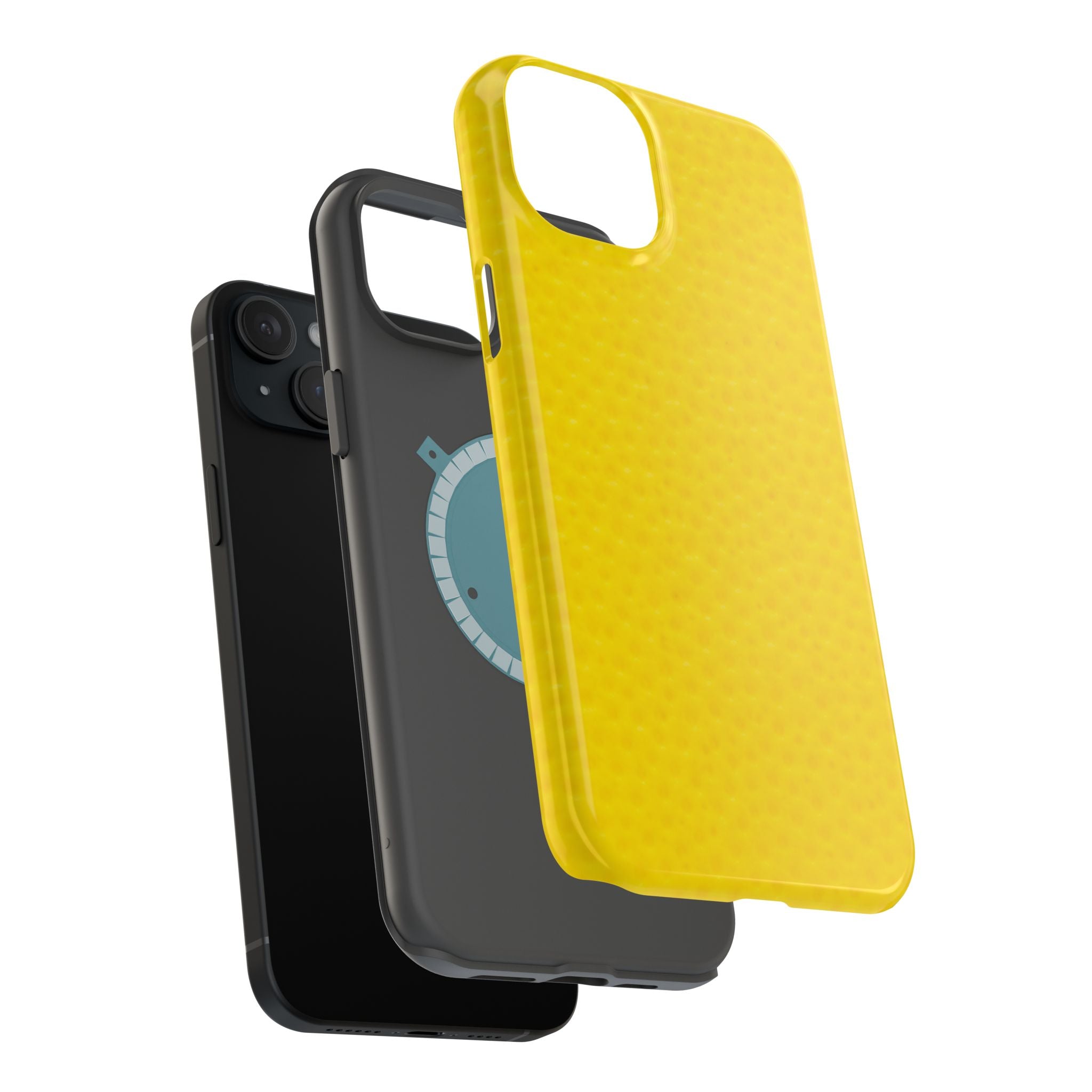 Yellow Magnetic Impact-Resistant Phone Case — Slim Protective iPhone Cover