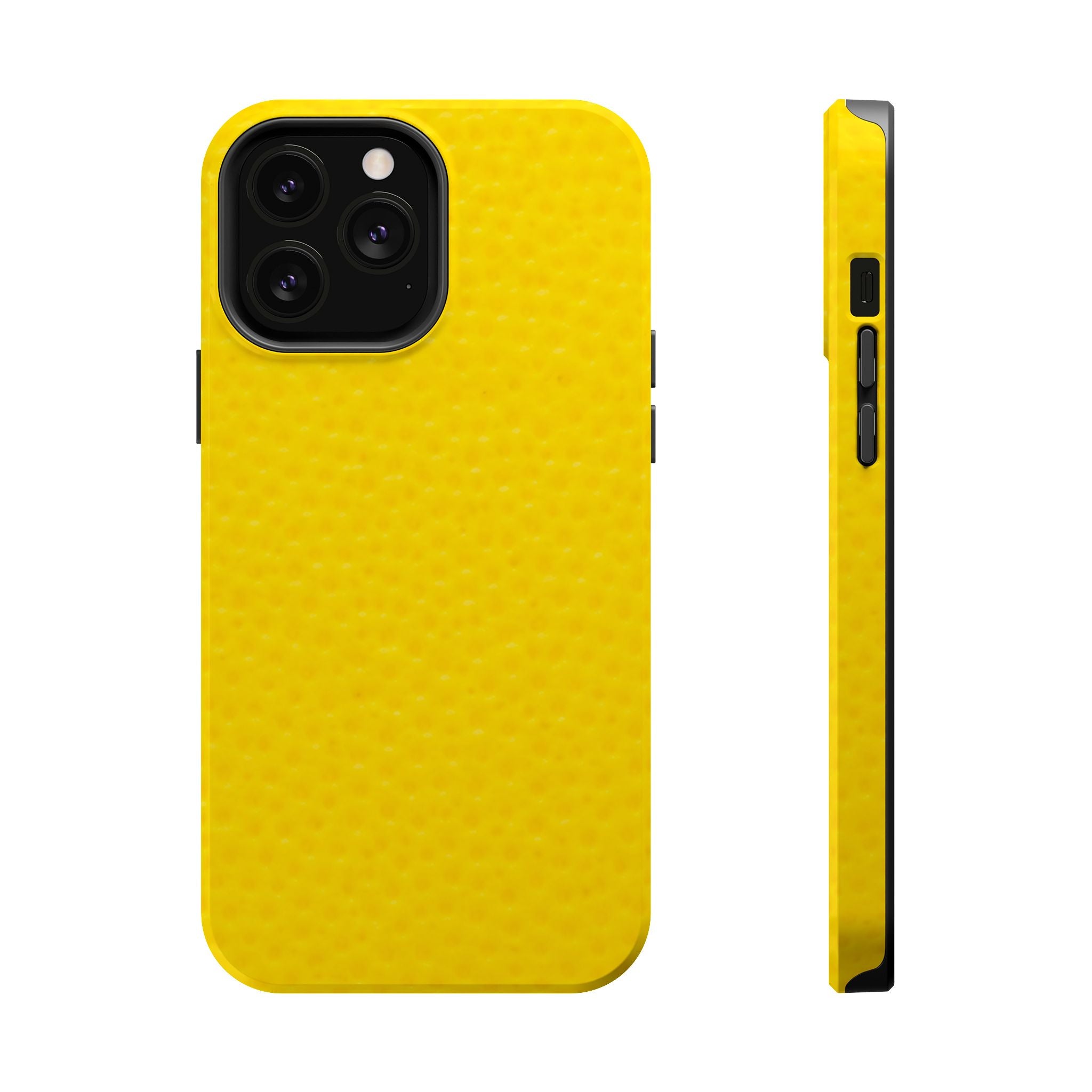 Yellow Magnetic Impact-Resistant Phone Case — Slim Protective iPhone Cover