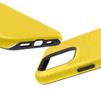 Yellow Magnetic Impact-Resistant Phone Case — Slim Protective iPhone Cover