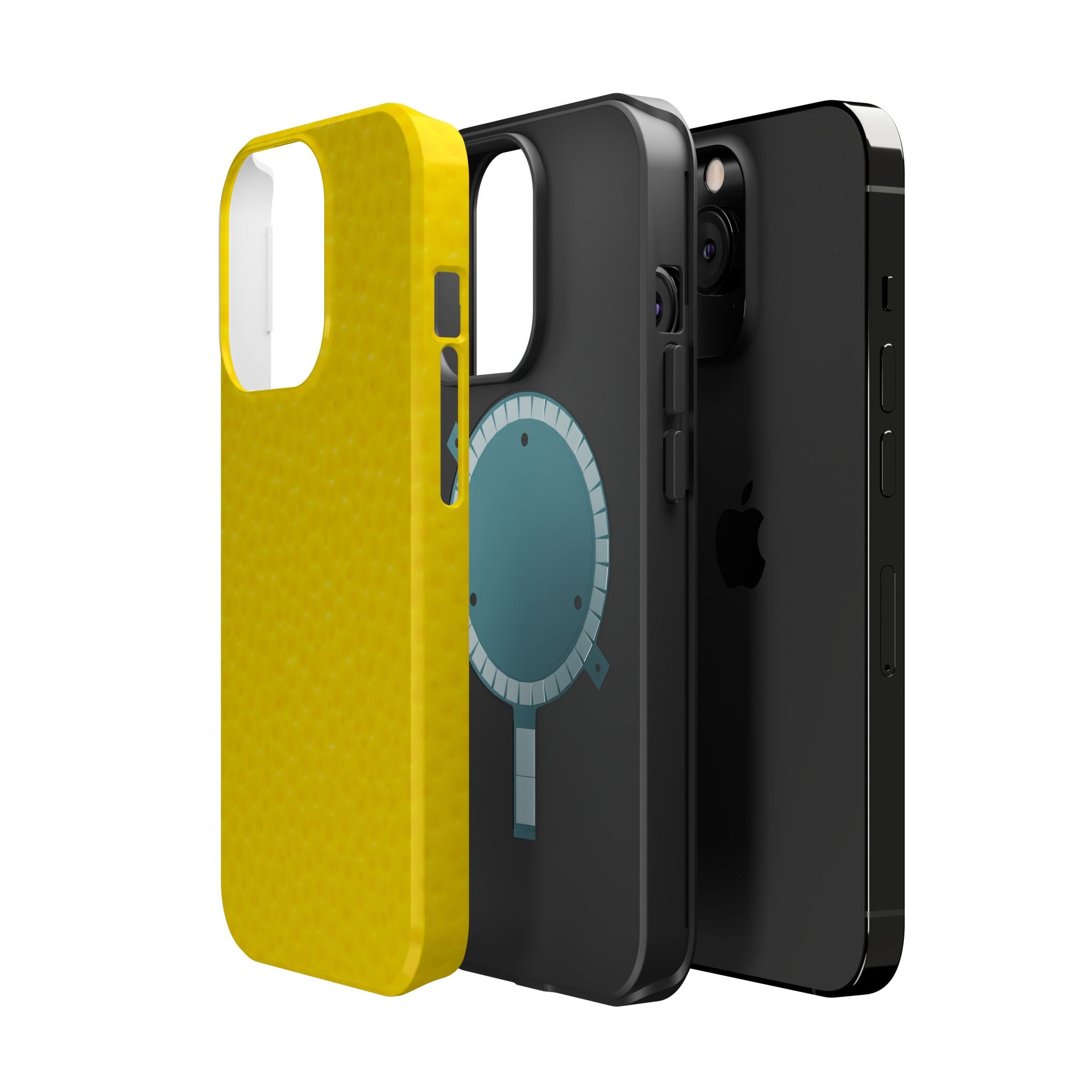 Yellow Magnetic Impact-Resistant Phone Case — Slim Protective iPhone Cover