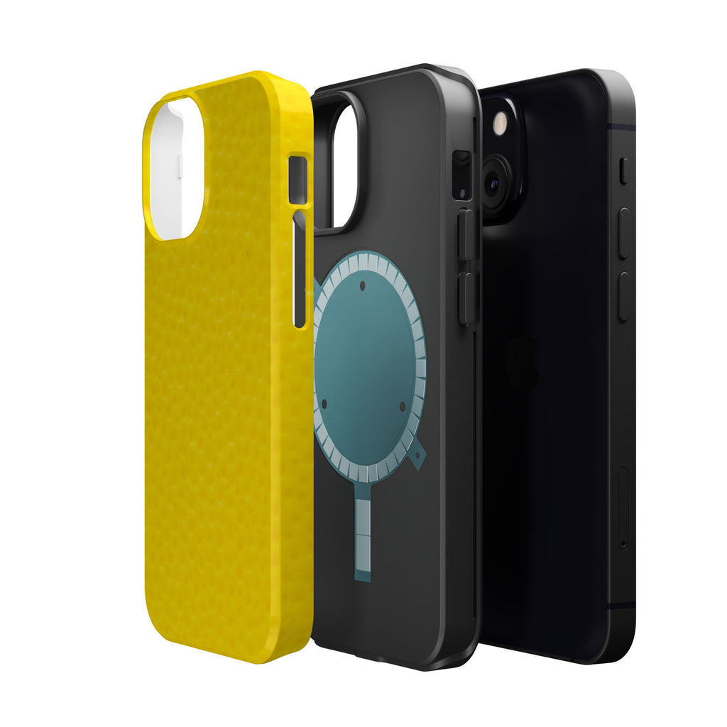 Yellow Magnetic Impact-Resistant Phone Case — Slim Protective iPhone Cover