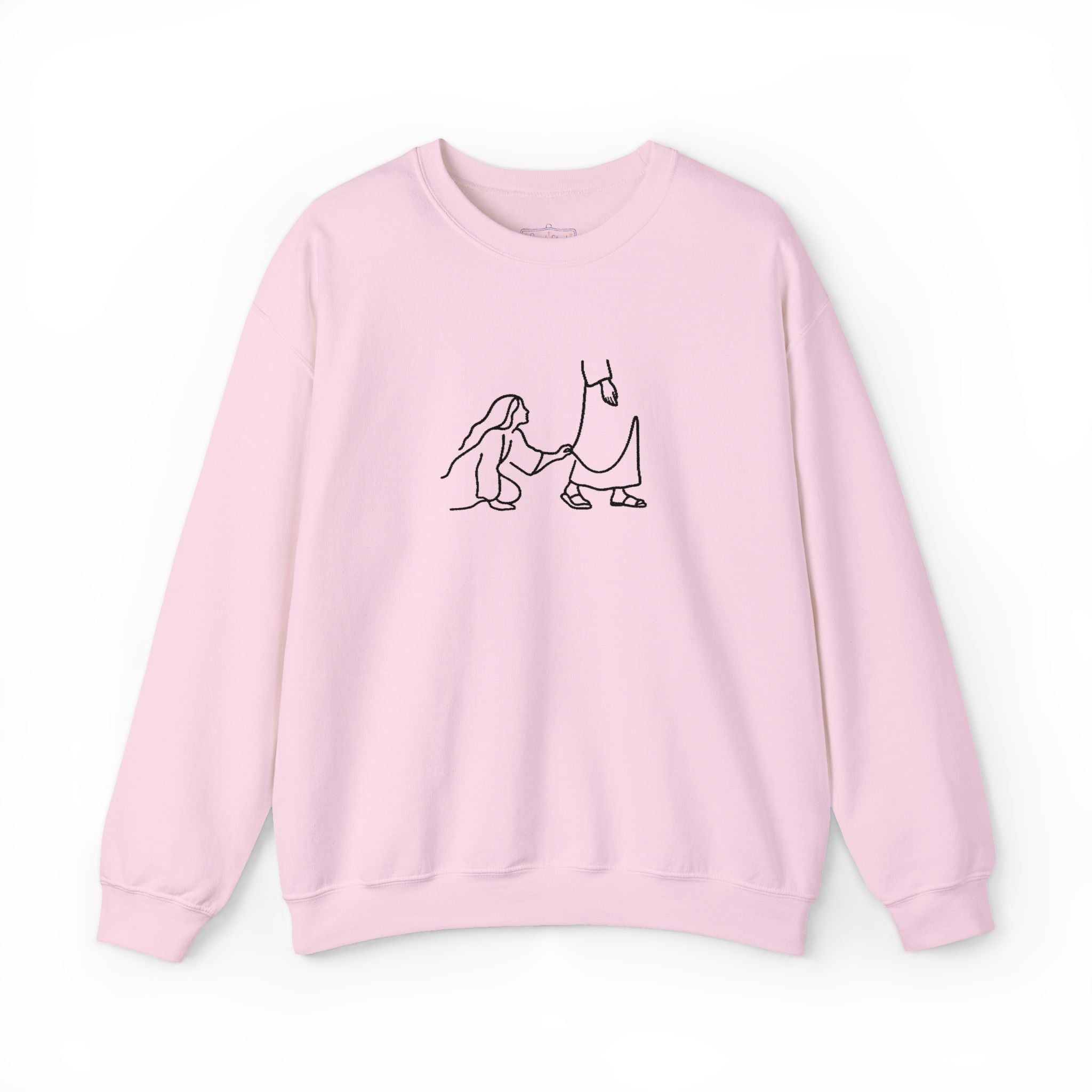 He is Hem- Embroidered