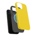 Yellow Magnetic Impact-Resistant Phone Case — Slim Protective iPhone Cover