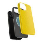 Yellow Magnetic Impact-Resistant Phone Case — Slim Protective iPhone Cover