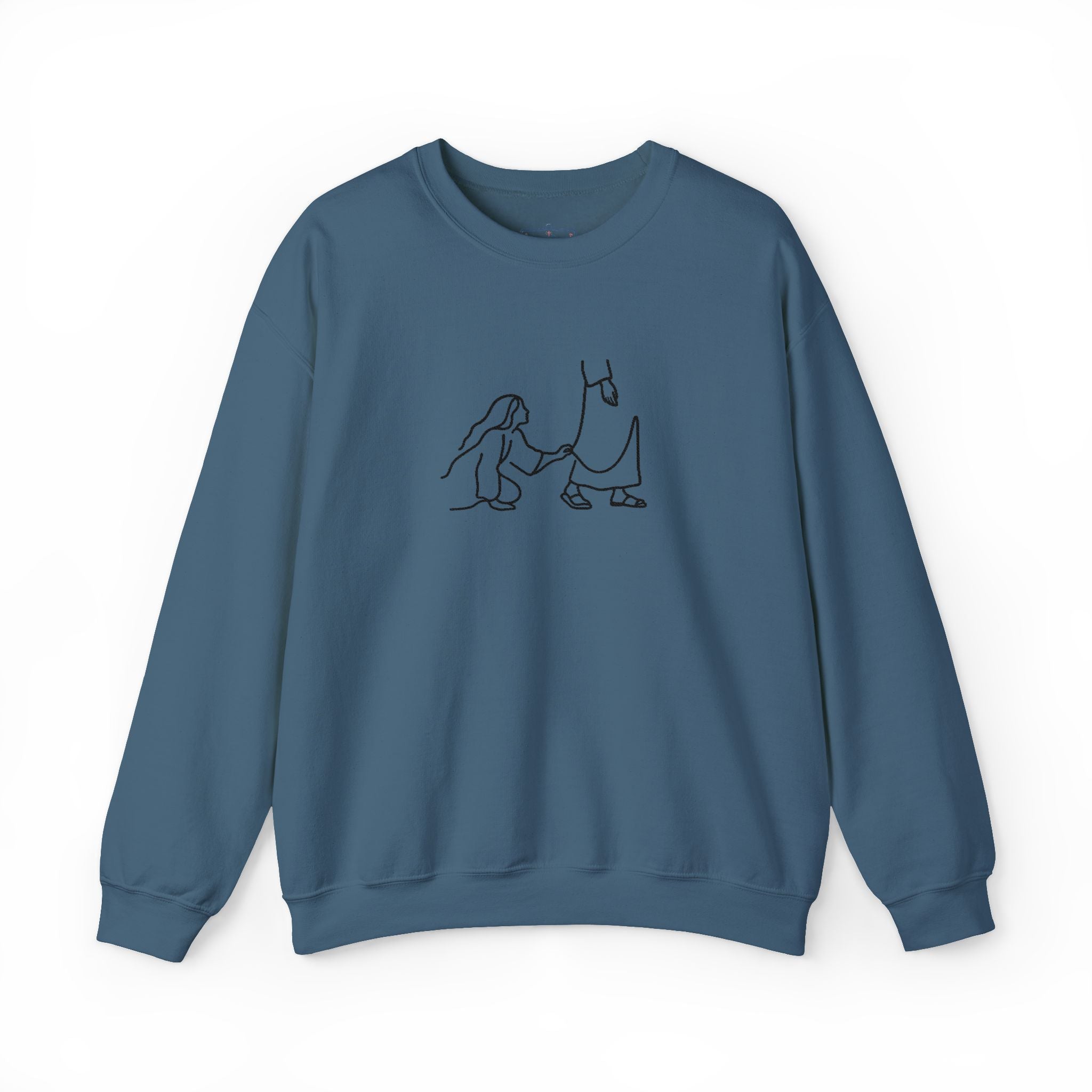 He is Hem- Embroidered