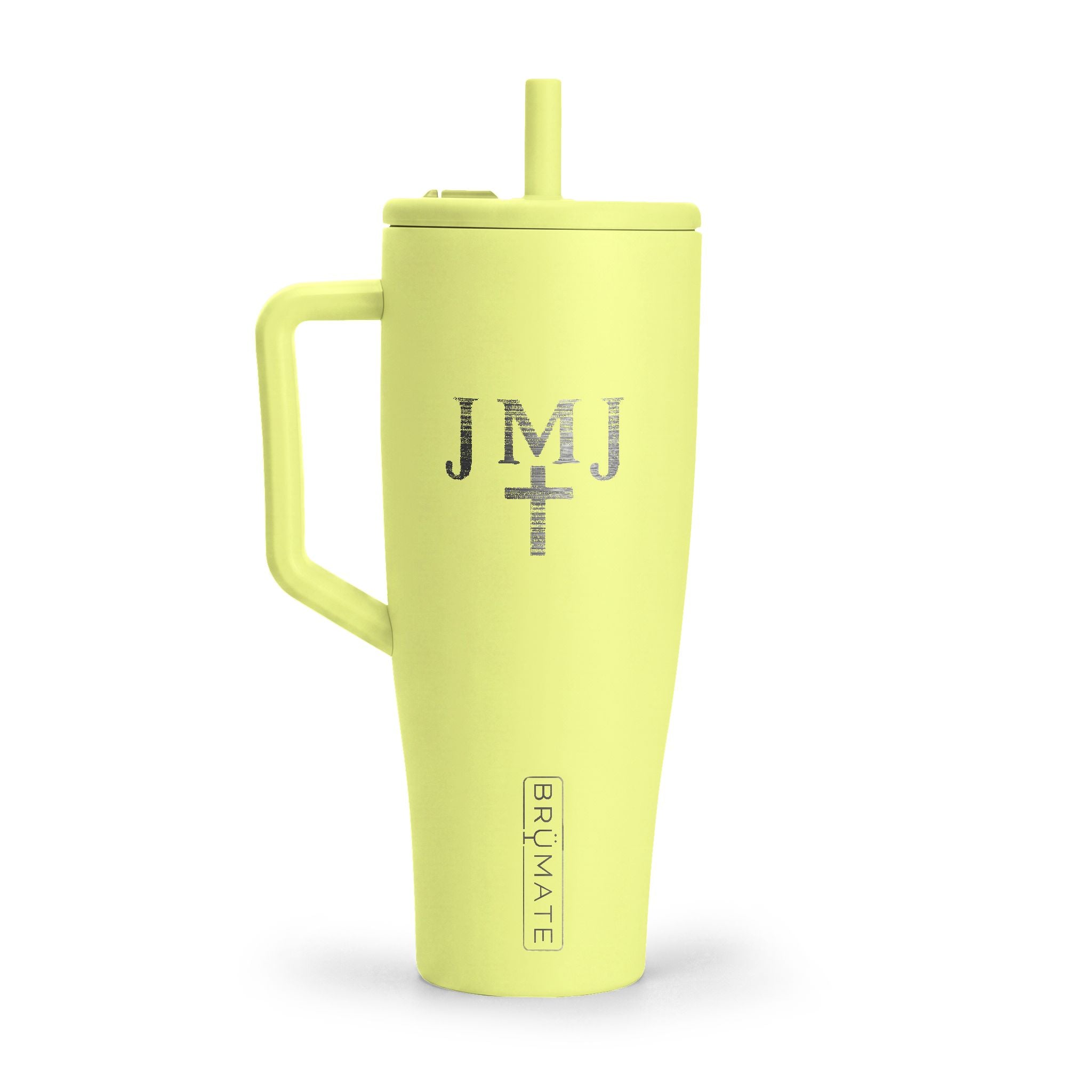 BrüMate Engraved 40oz Insulated Tumbler with Handle — Sacred Heart Jesus Design