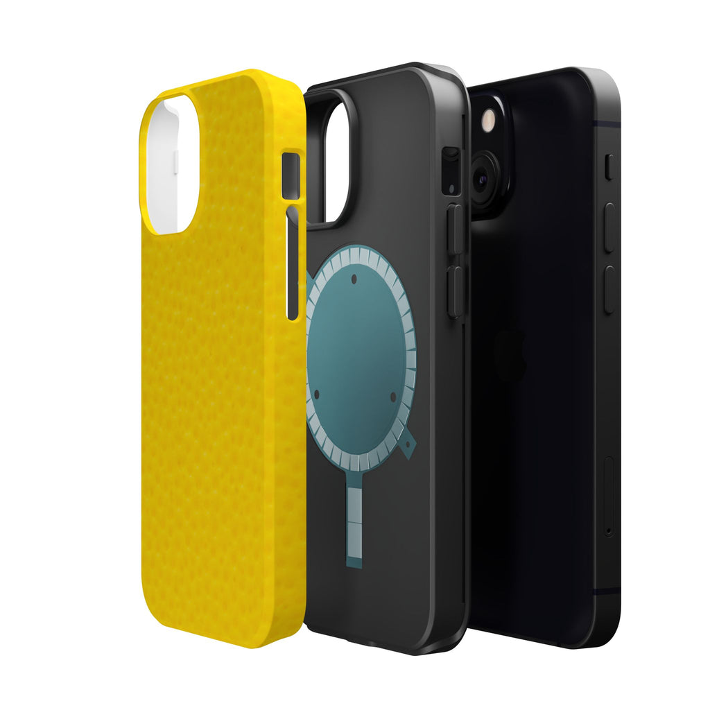 Yellow Magnetic Impact-Resistant Phone Case — Slim Protective iPhone Cover
