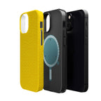 Yellow Magnetic Impact-Resistant Phone Case — Slim Protective iPhone Cover