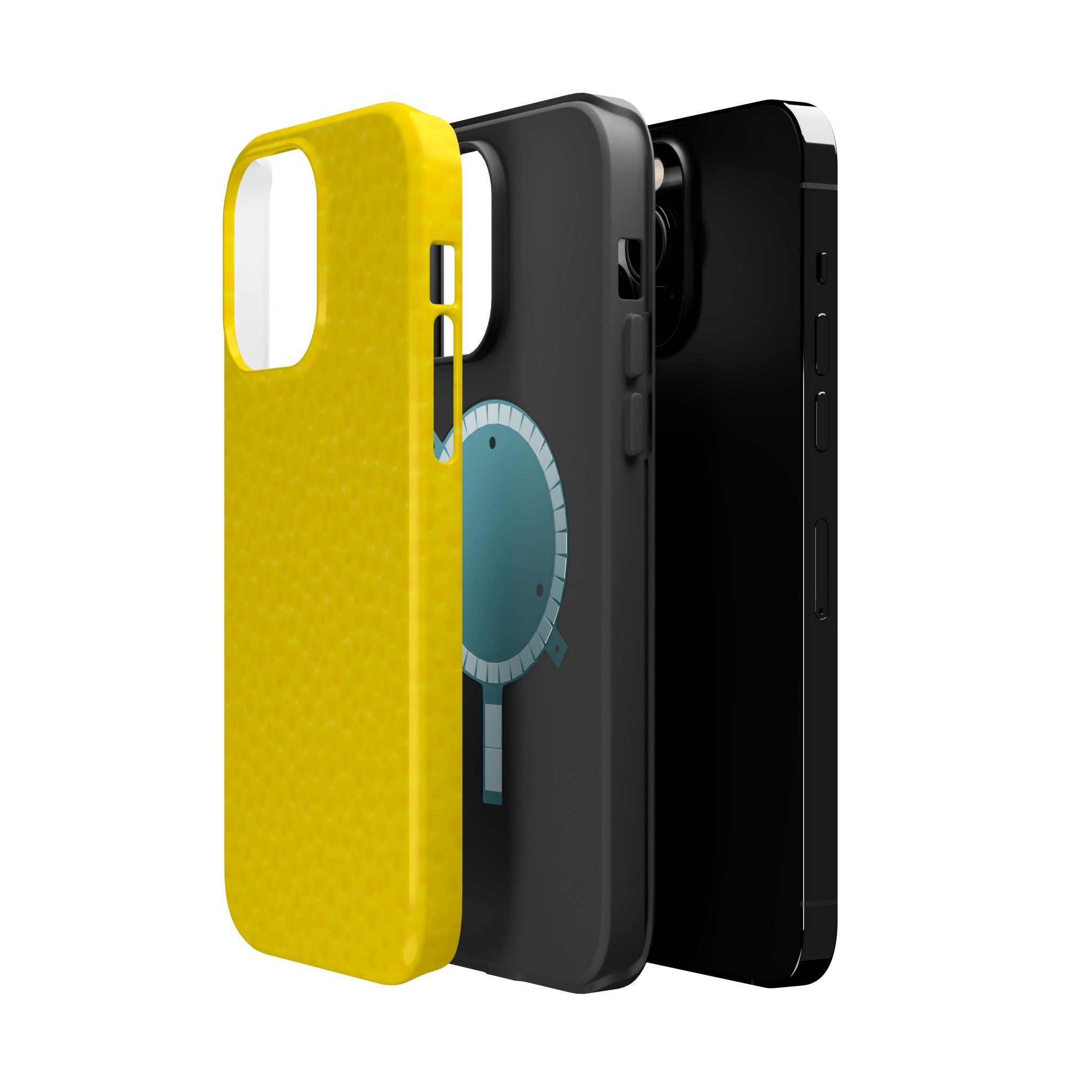 Yellow Magnetic Impact-Resistant Phone Case — Slim Protective iPhone Cover