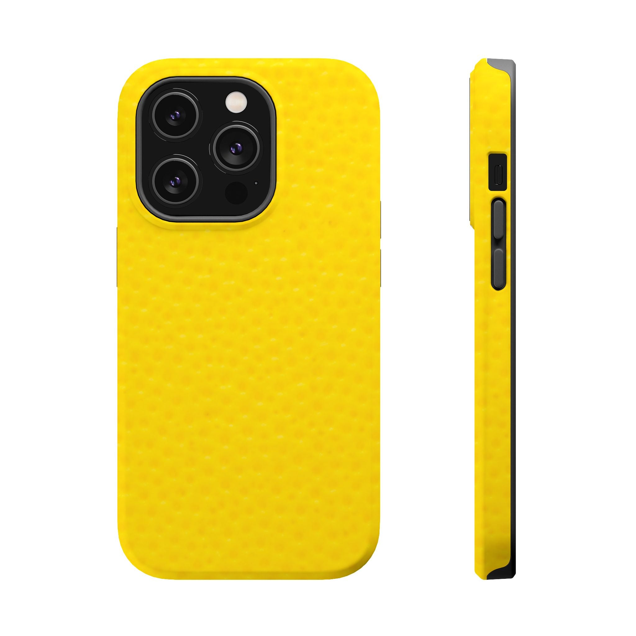 Yellow Magnetic Impact-Resistant Phone Case — Slim Protective iPhone Cover