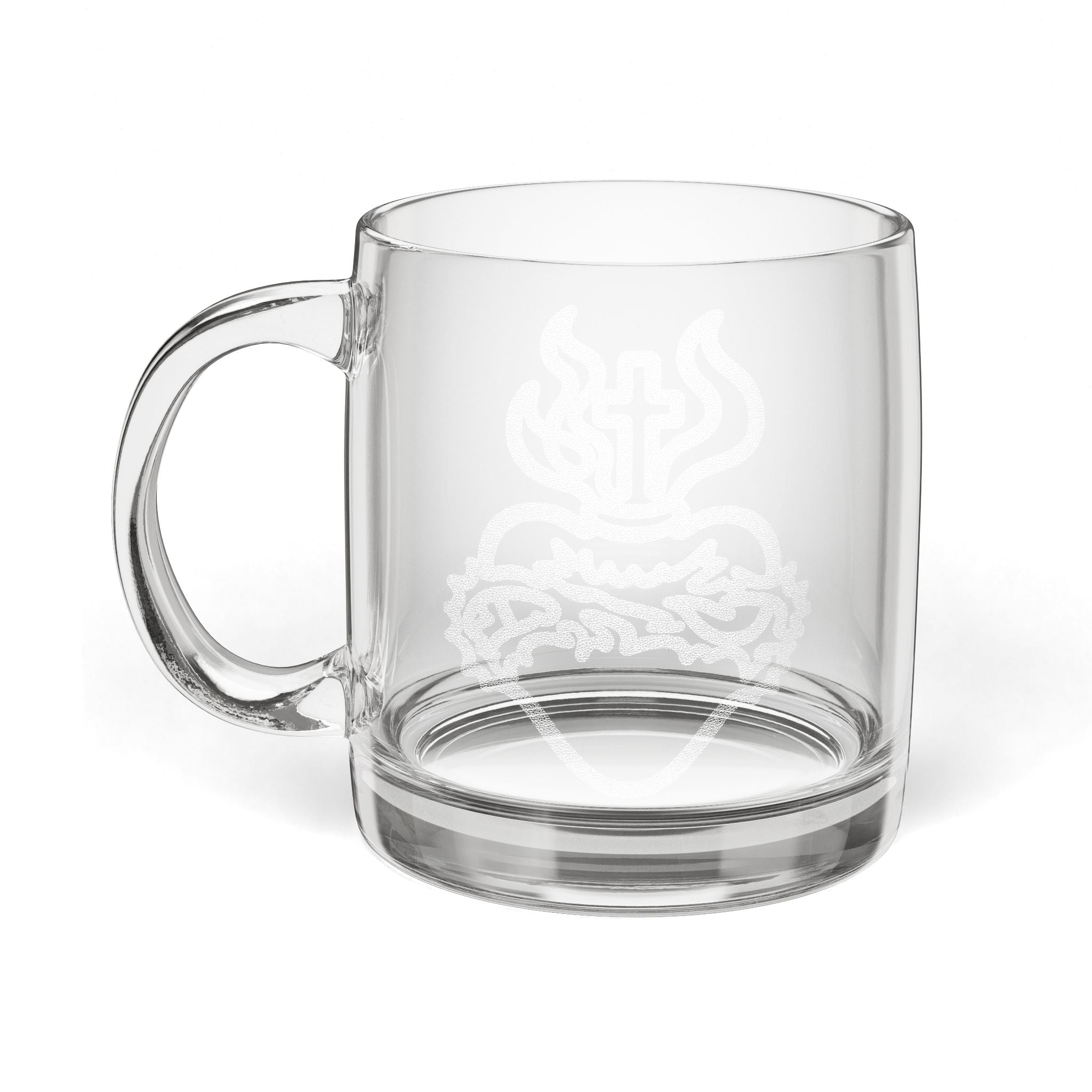 Glass Coffee Mug, 12.25oz (Engraving)